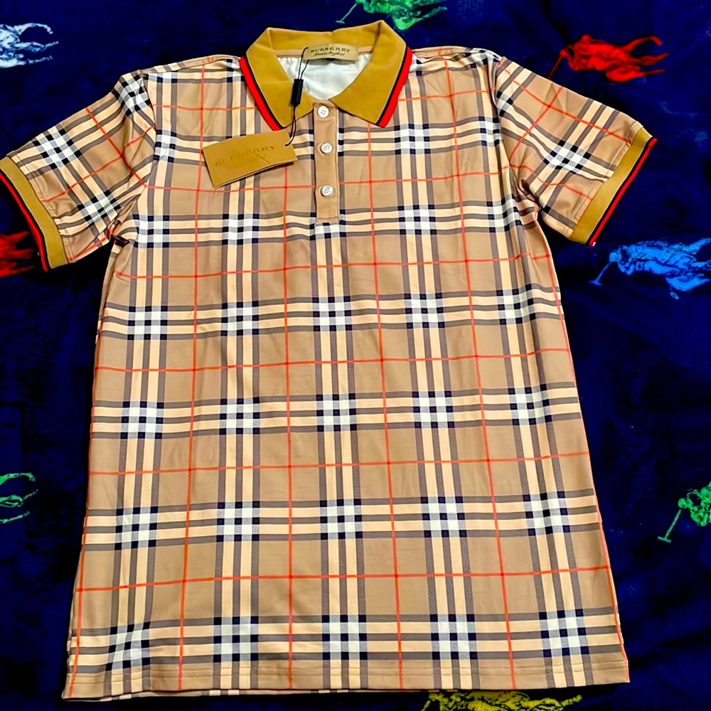 Pattern Burberry polo shirt